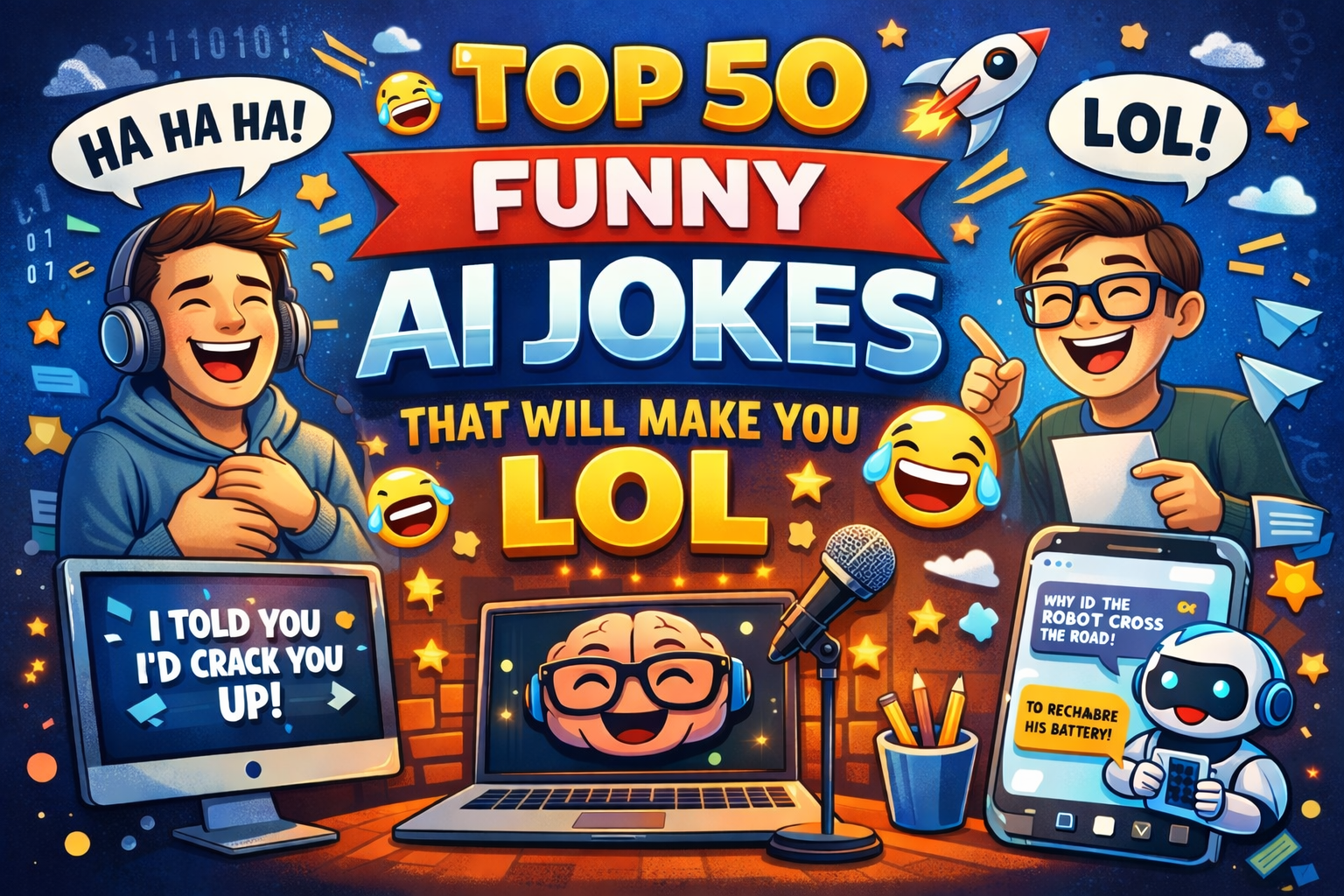 Top 50 Funny AI Jokes That Will Make You LOL